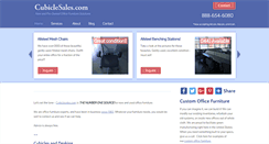 Desktop Screenshot of cubiclesales.com
